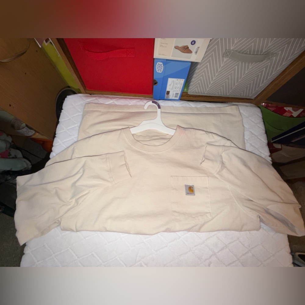 Carhartt Tan Dog Graphic Long Sleeve Shirt - Picture 6 of 11